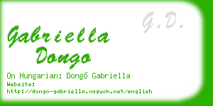 gabriella dongo business card